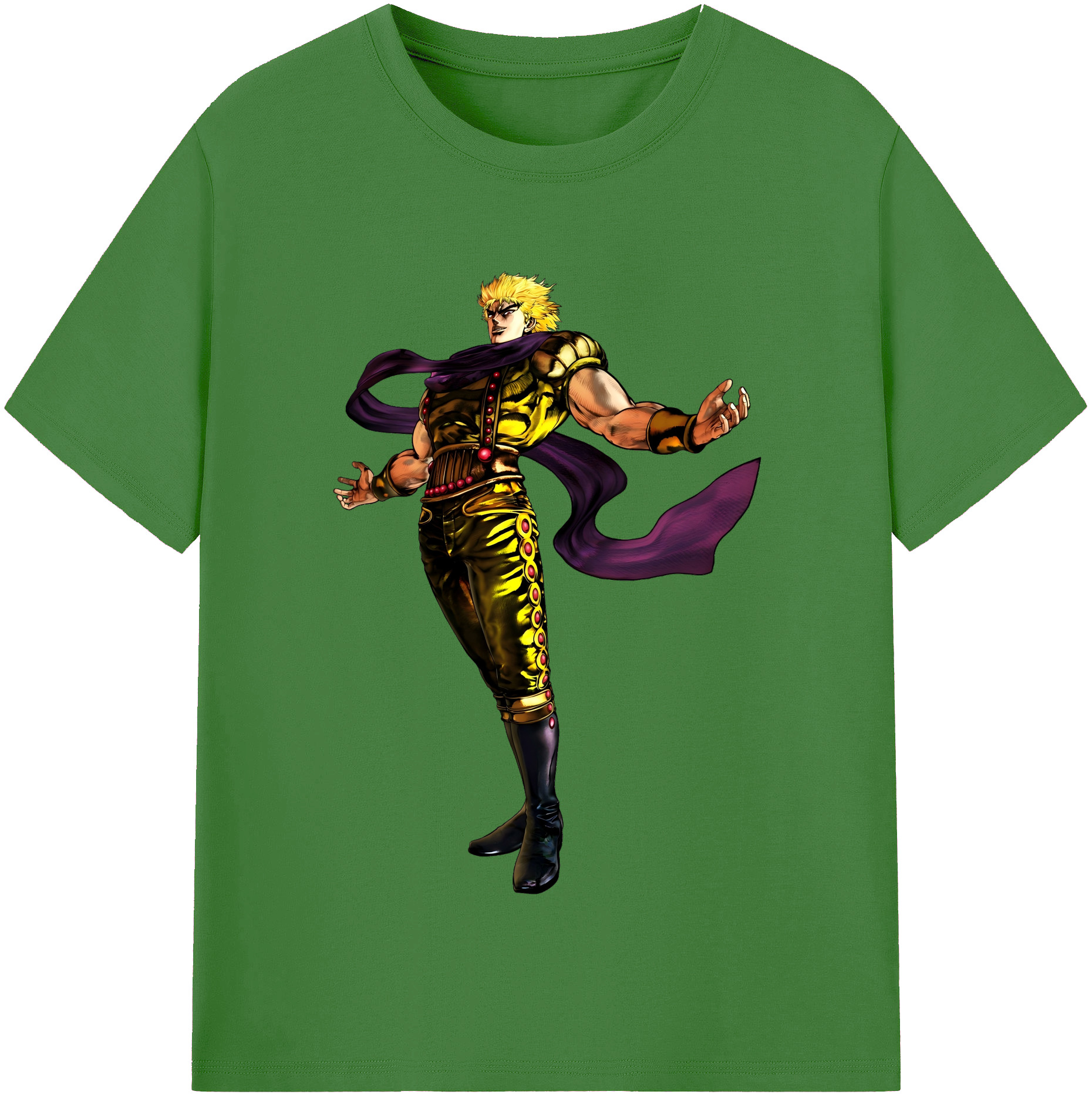 （画像用） ジョジョの奇妙な冒険 ディオ?ブランドー JoJo's Bizarre Adventure Dio Brando レディースカジュアルプリントTシャツ（綿100％）
